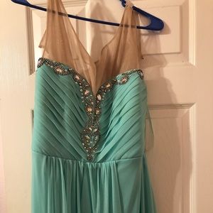 MINT COLORED PROM DRESS!